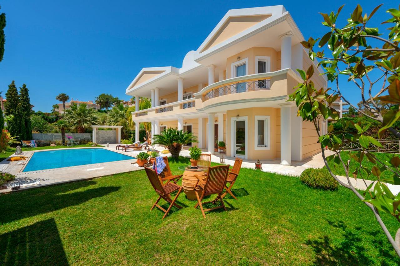 The Painters Luxurious Villa Anávyssos Eksteriør bilde