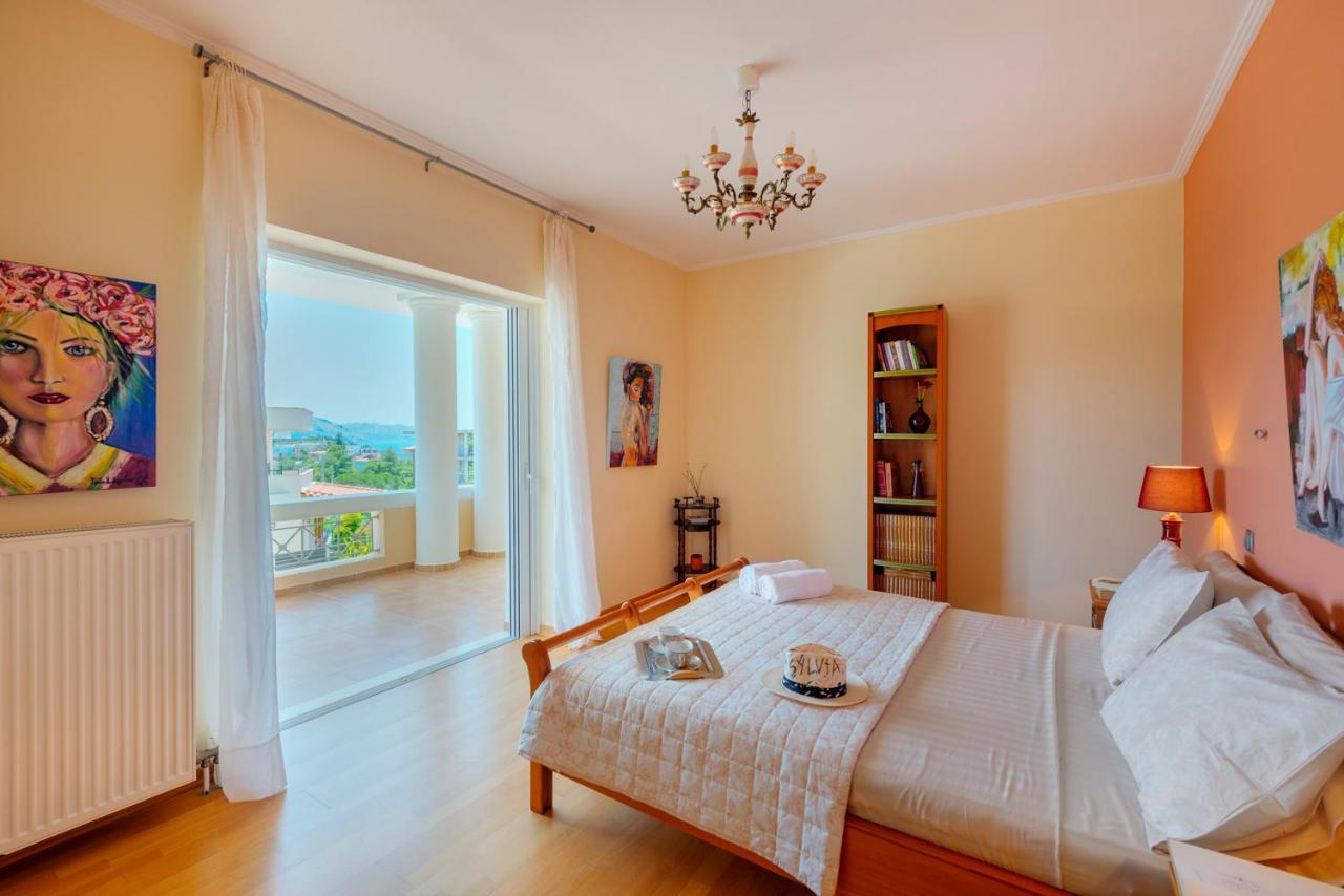 The Painters Luxurious Villa Anávyssos Eksteriør bilde